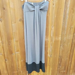 C. Graffitti Gray Sleeveless Midi Dress sz 2x